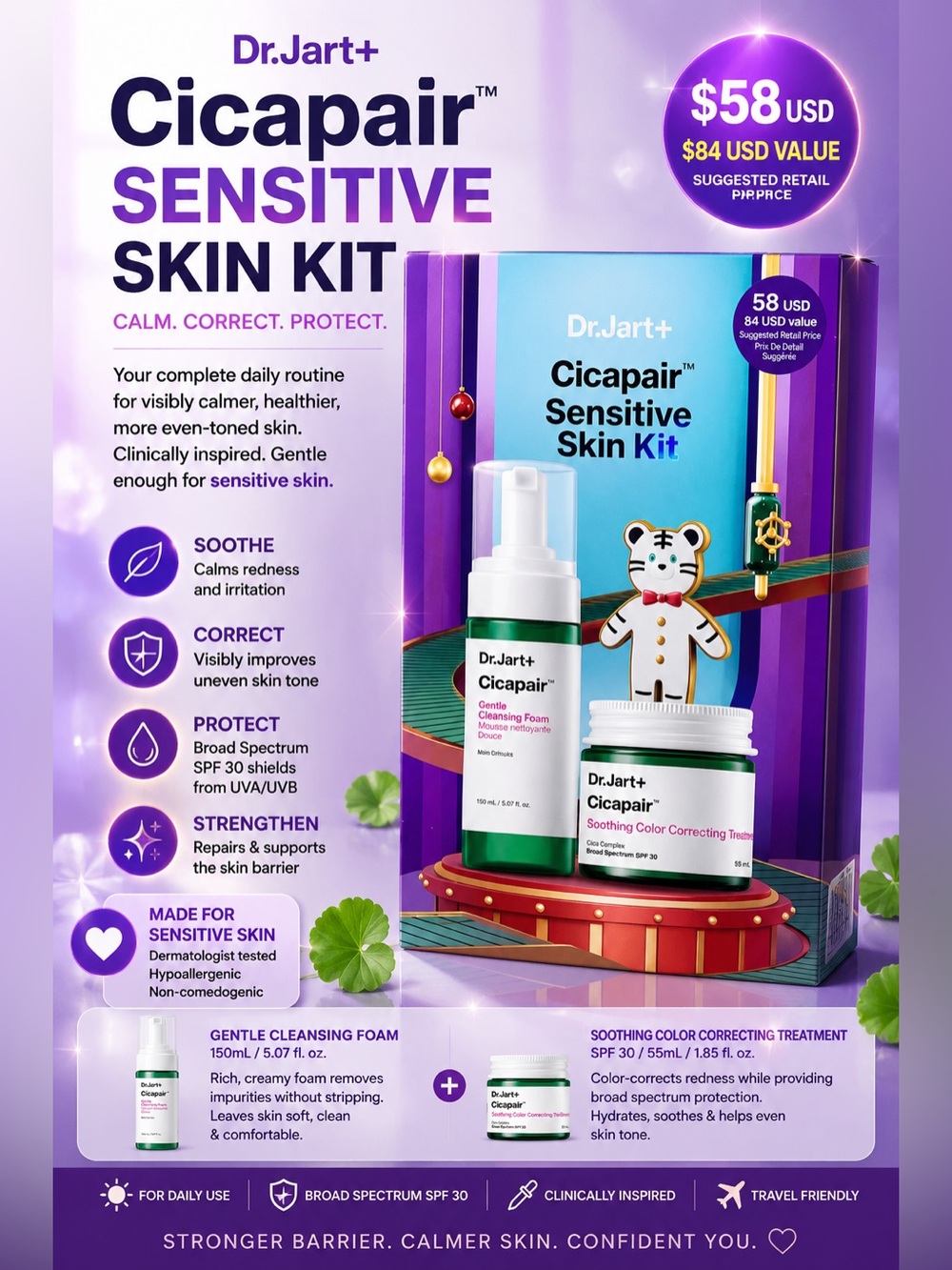 Dr. Jart+ Cicapair Sensitive Skin Kit — Green Soothing Kit
